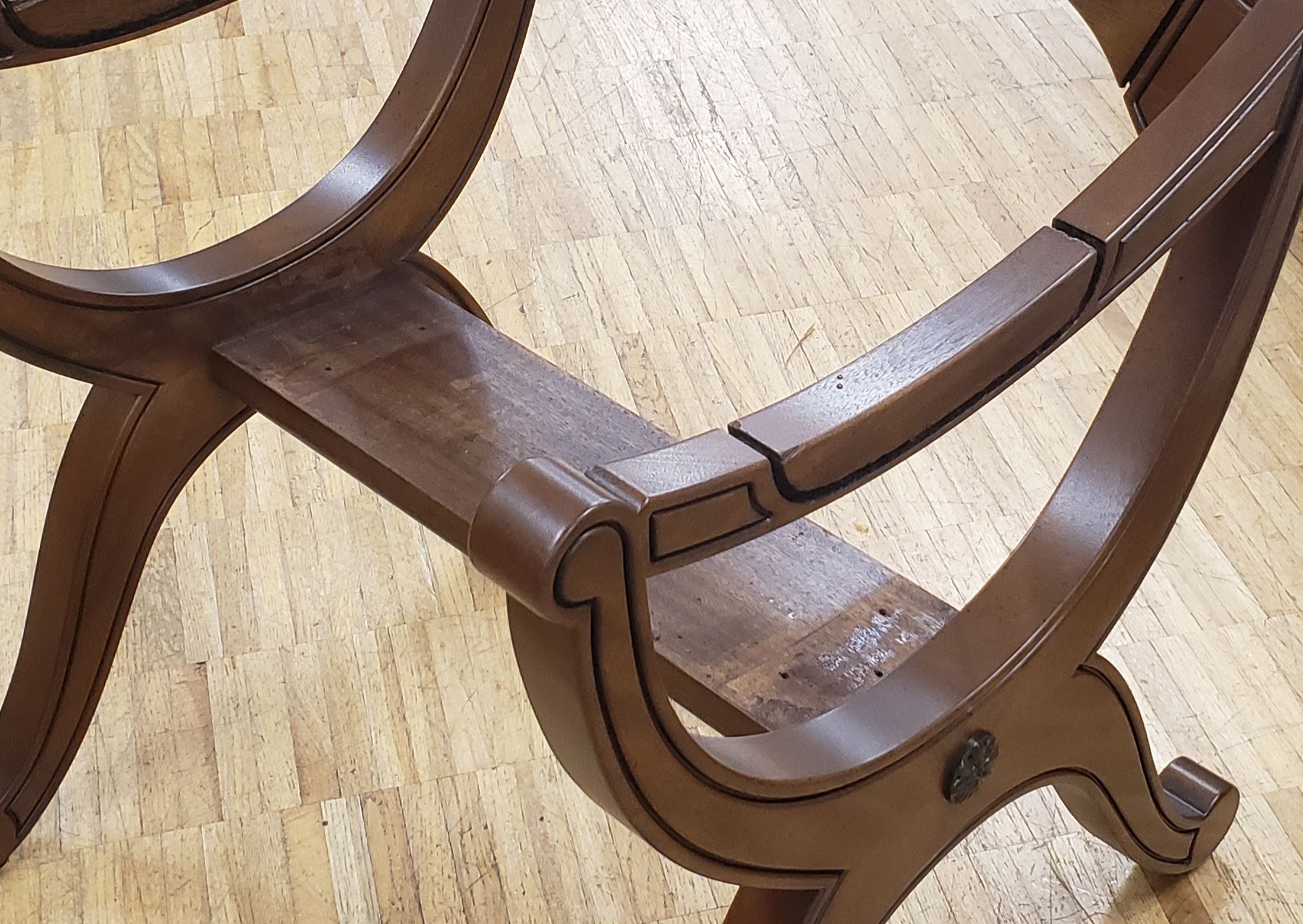 家具修理 ドレクセル パーティーチェア 座面張替修理事例 - ダニエルブログ